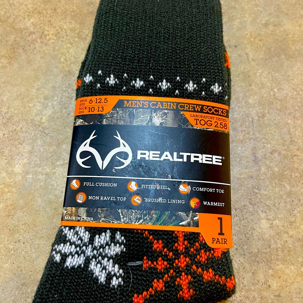Men’s Real Tree Cabin Socks